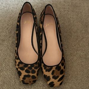 JCrew printed block heels - never worn outside!